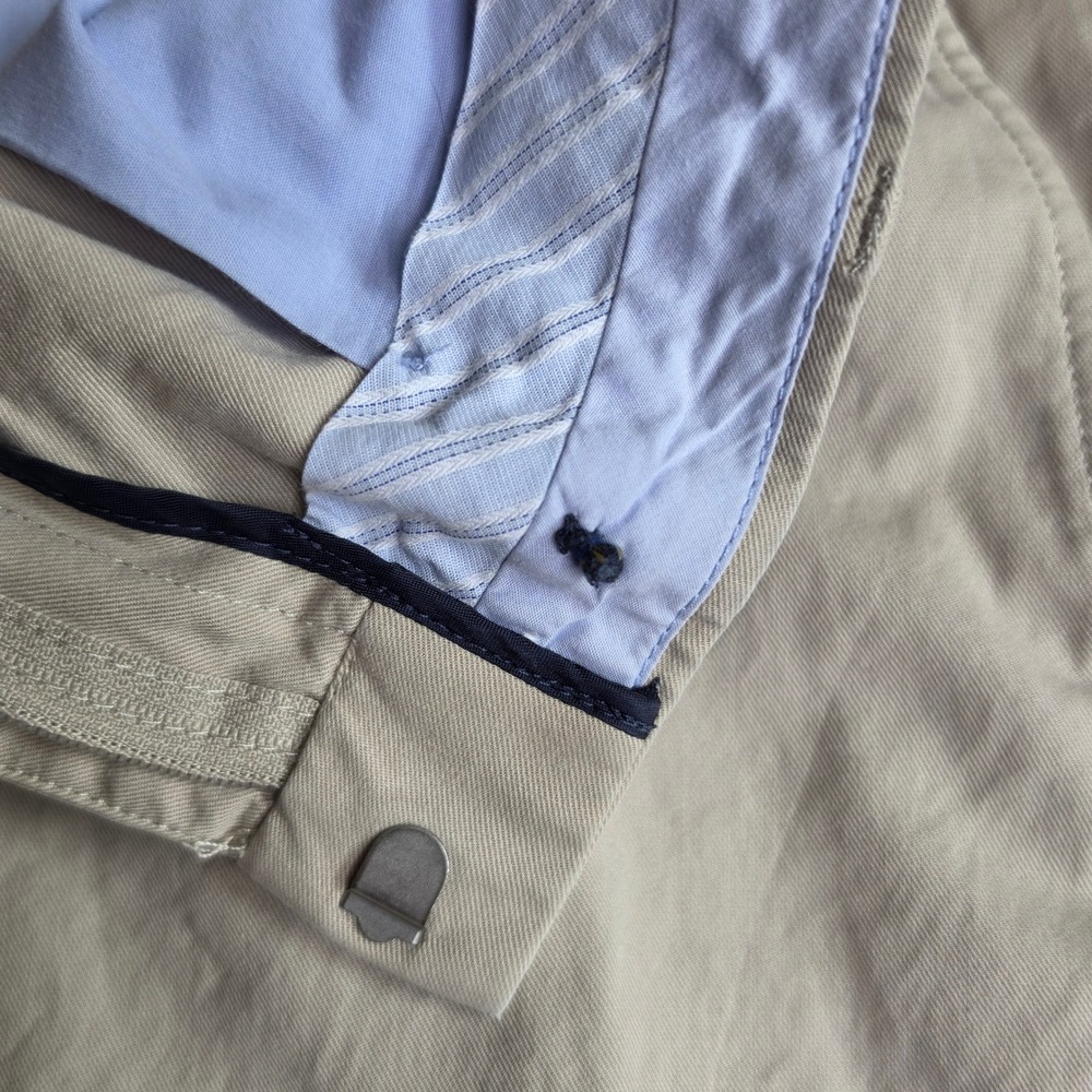 Banana Republic Classic Fit Chino Pants Mens 34x34 Khaki Tan Straight Leg Pants - Picture 7 of 9
